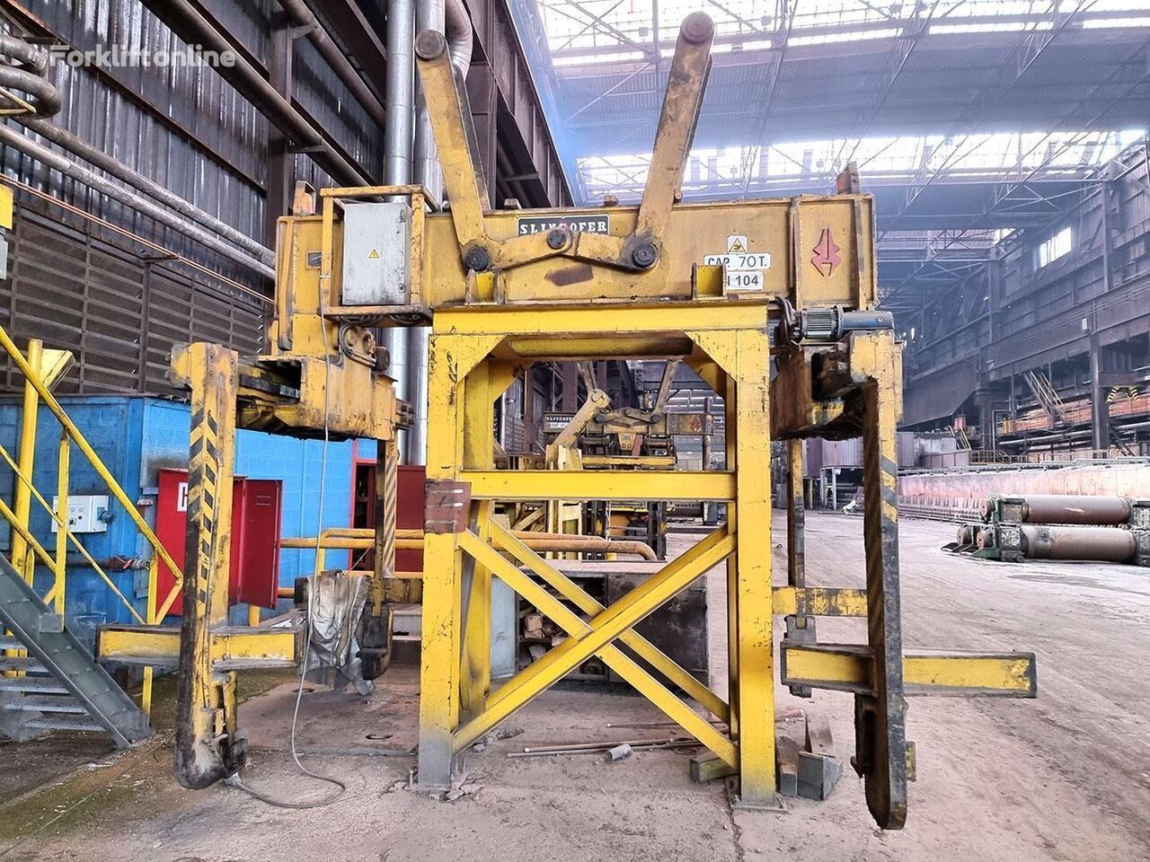 Slingofer slab tong 70 ton Brückenkran