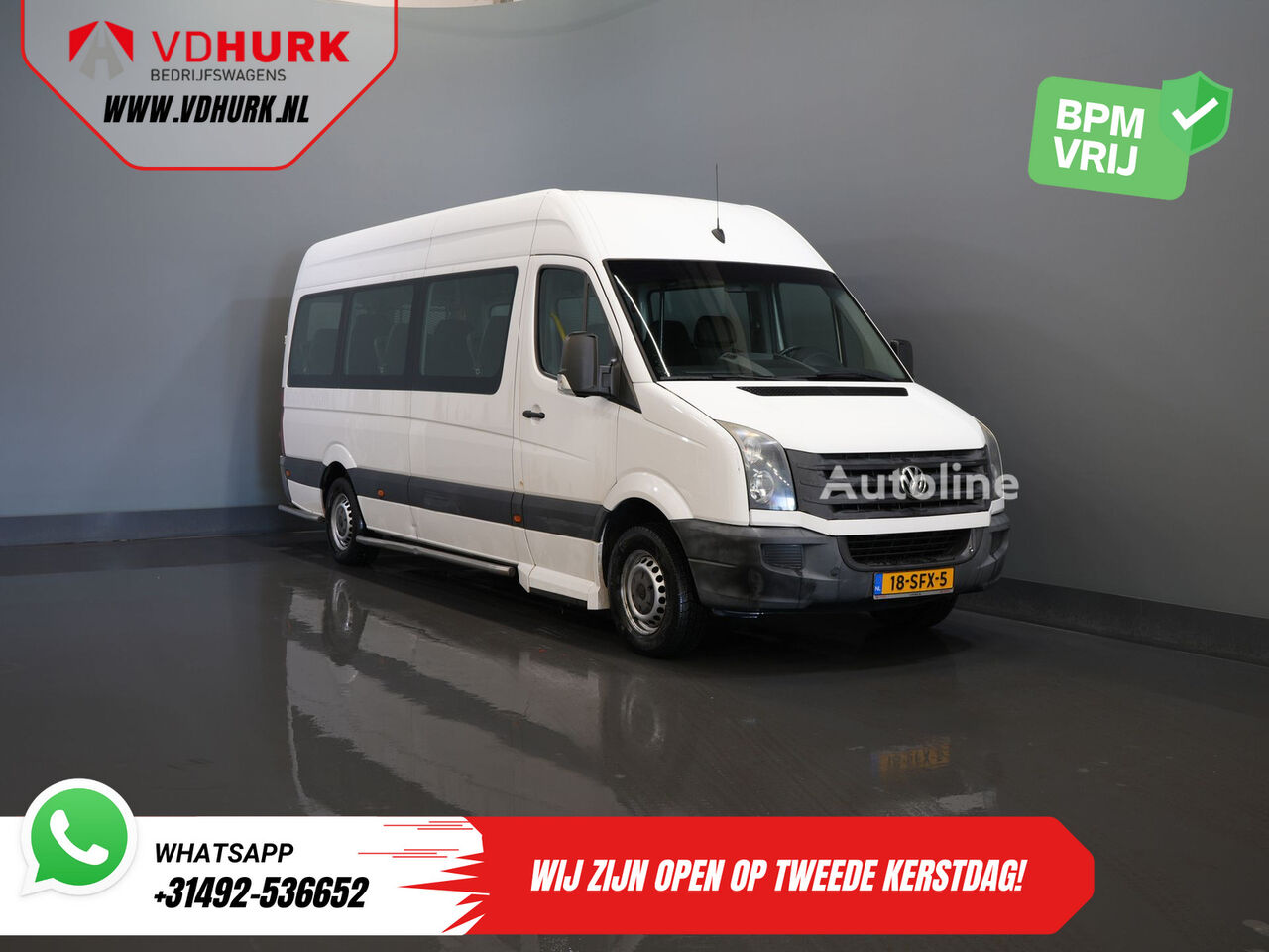 Volkswagen Crafter 35 2.0 TDI L3H2 EXPORT ONLY! €9.559 incl BTW/BPM Rolstoe furgoneta de pasajeros - Autoline