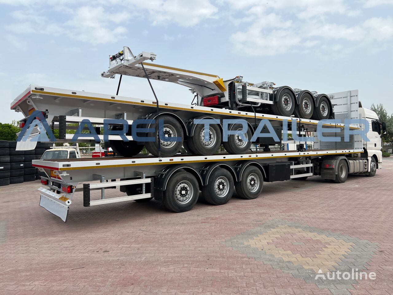 semi-remorque plateforme Arel Trailer PLATFORM SEMI TRAILER REBAR SIDE TIPPING OPTION neuf