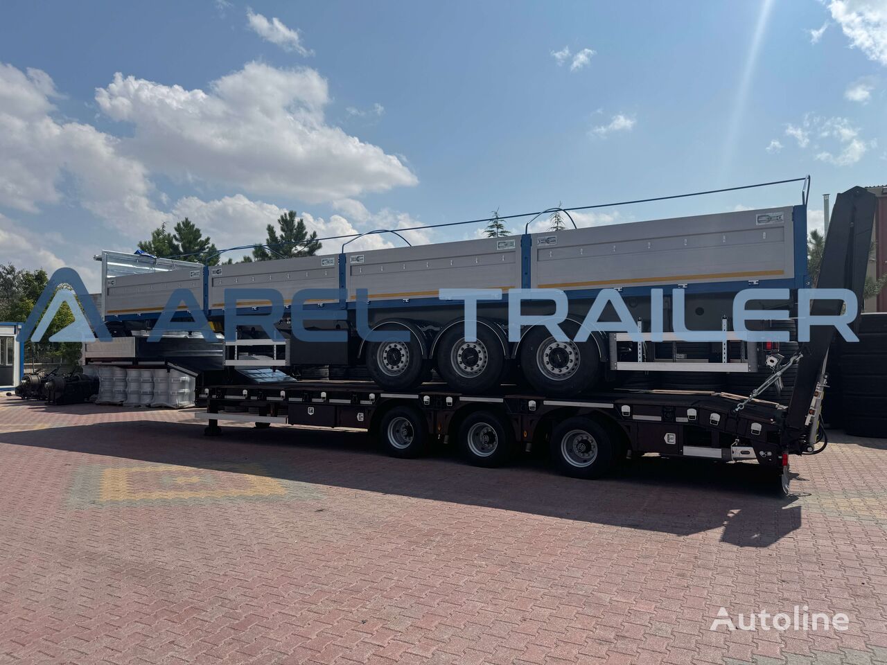 Arel Trailer REBAR SIDE TIPPING CONTAINER SEMI TRAILER semirremolque plataforma nuevo