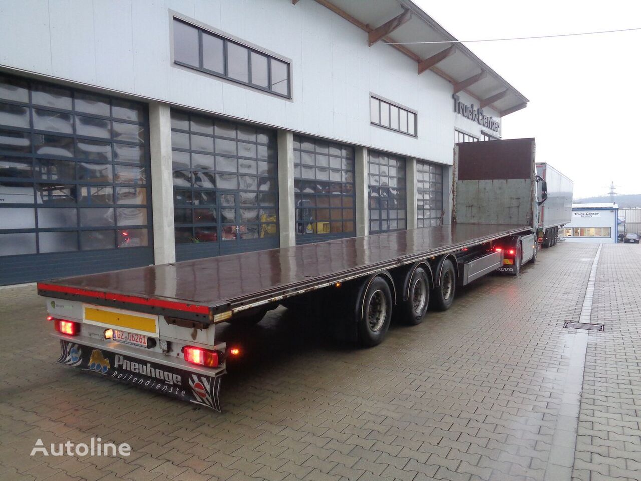 Berger SAPL 24 Plateau LG 4.730 KG Liftachse platform semi-trailer