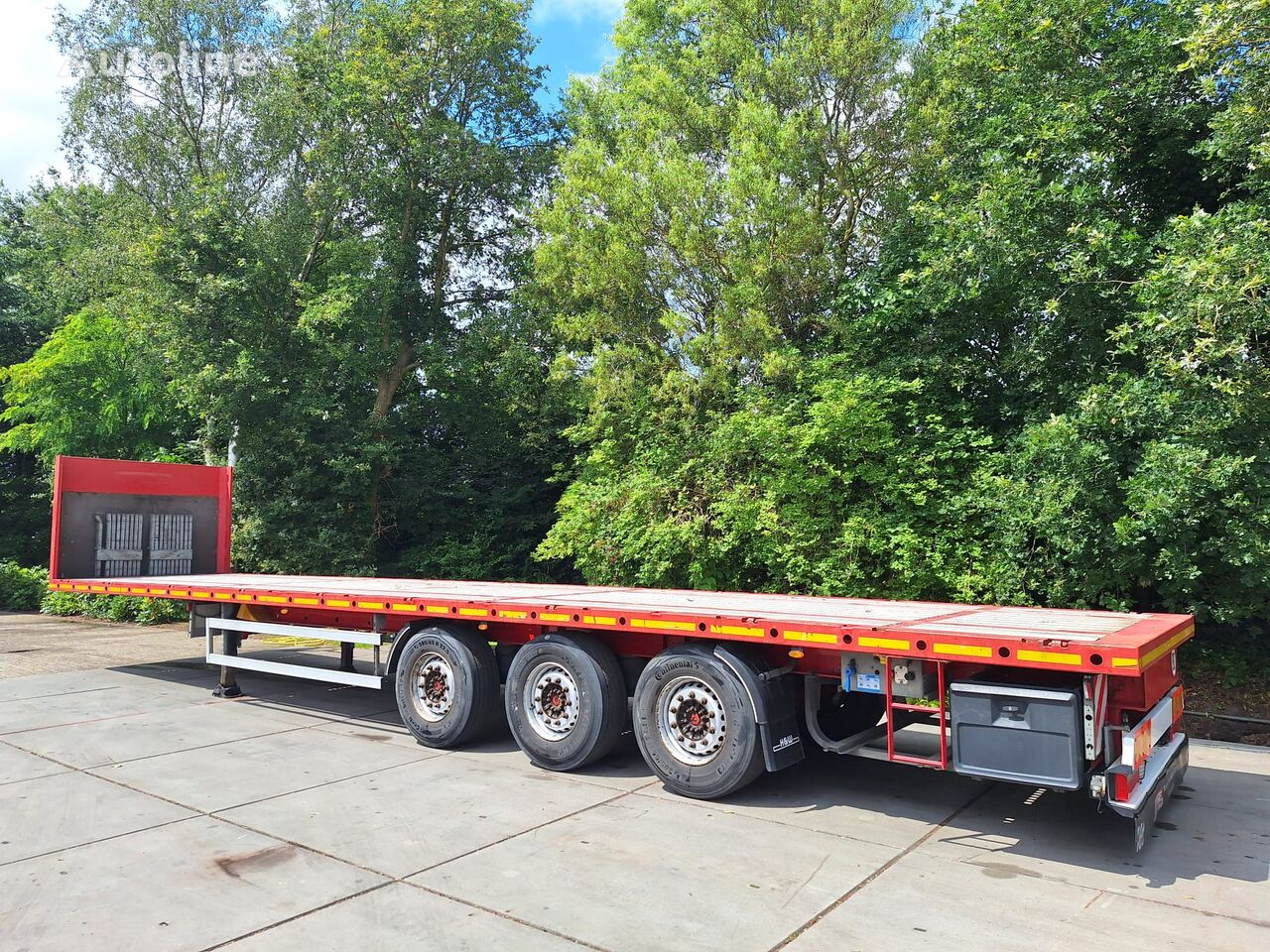 ES-GE H&W RUNGEN HARHOLZ LIFTACHSE  274590KM TOP! platform semi-trailer