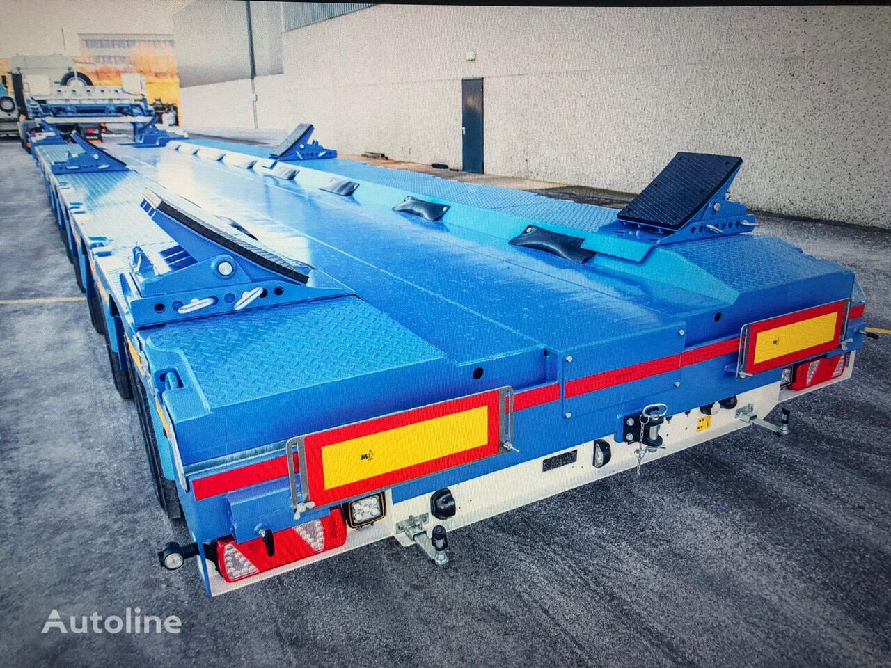 semi-remorque plateforme Faymonville 40 M - TOWER TRAILER 8 AXLES - 3 UNITS