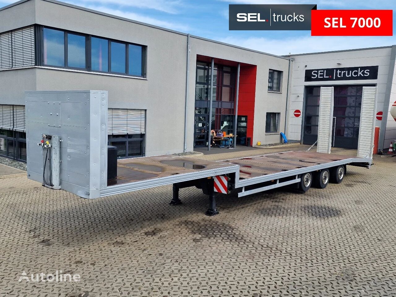 polprikolica platforma Fliegl SDS 350J Alurampen / Liftachse