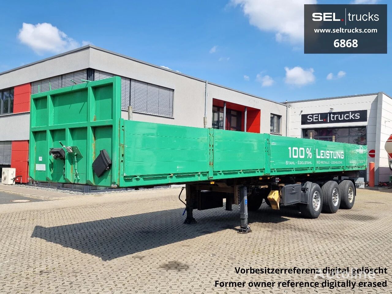 Gloria 35SA Teleskop / Lenkachse platform semi-trailer