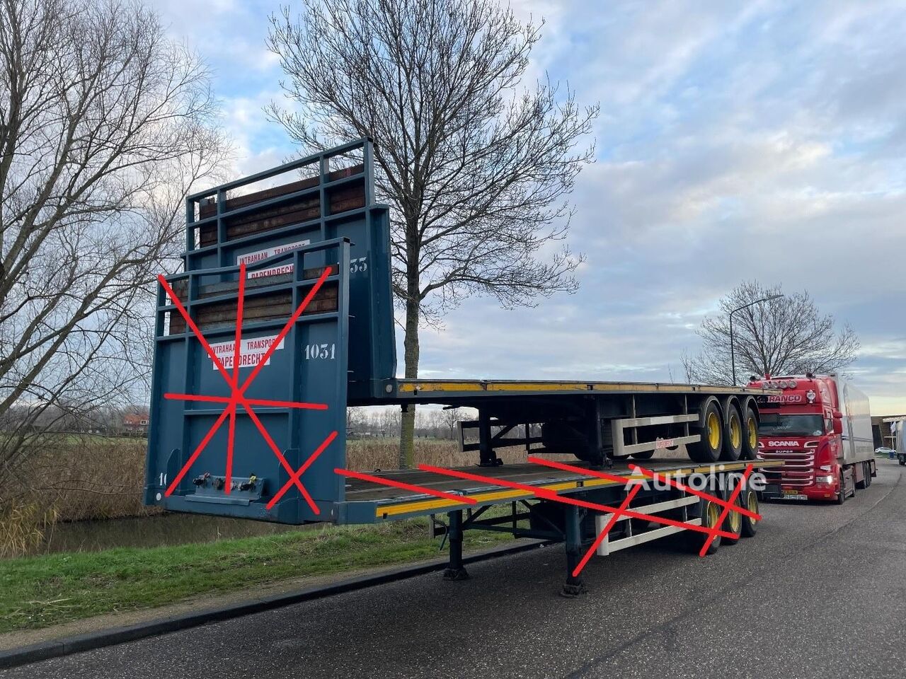 Semiremorcă platforma Haan OPL 45 - Autoline