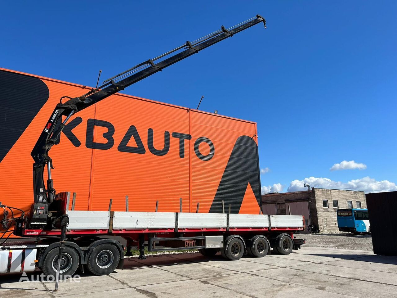 Kel-Berg PRSH-27-TRI-BW HIAB 228E-4 / PLATFORM L=12400 mm semirremolque plataforma