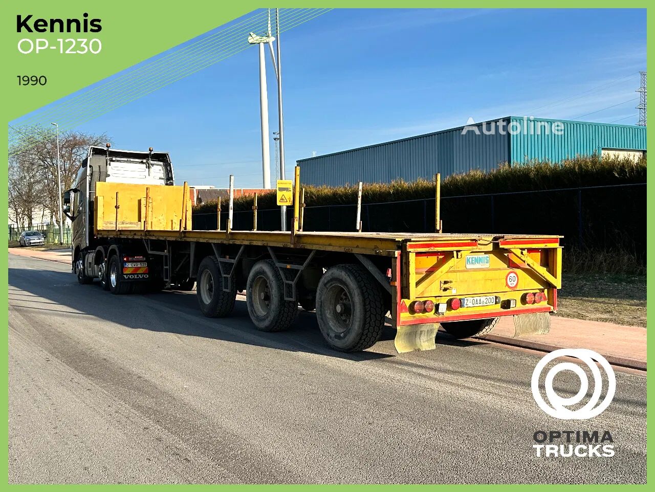 Semi-reboque plataforma Kennis OP-1230 - Autoline