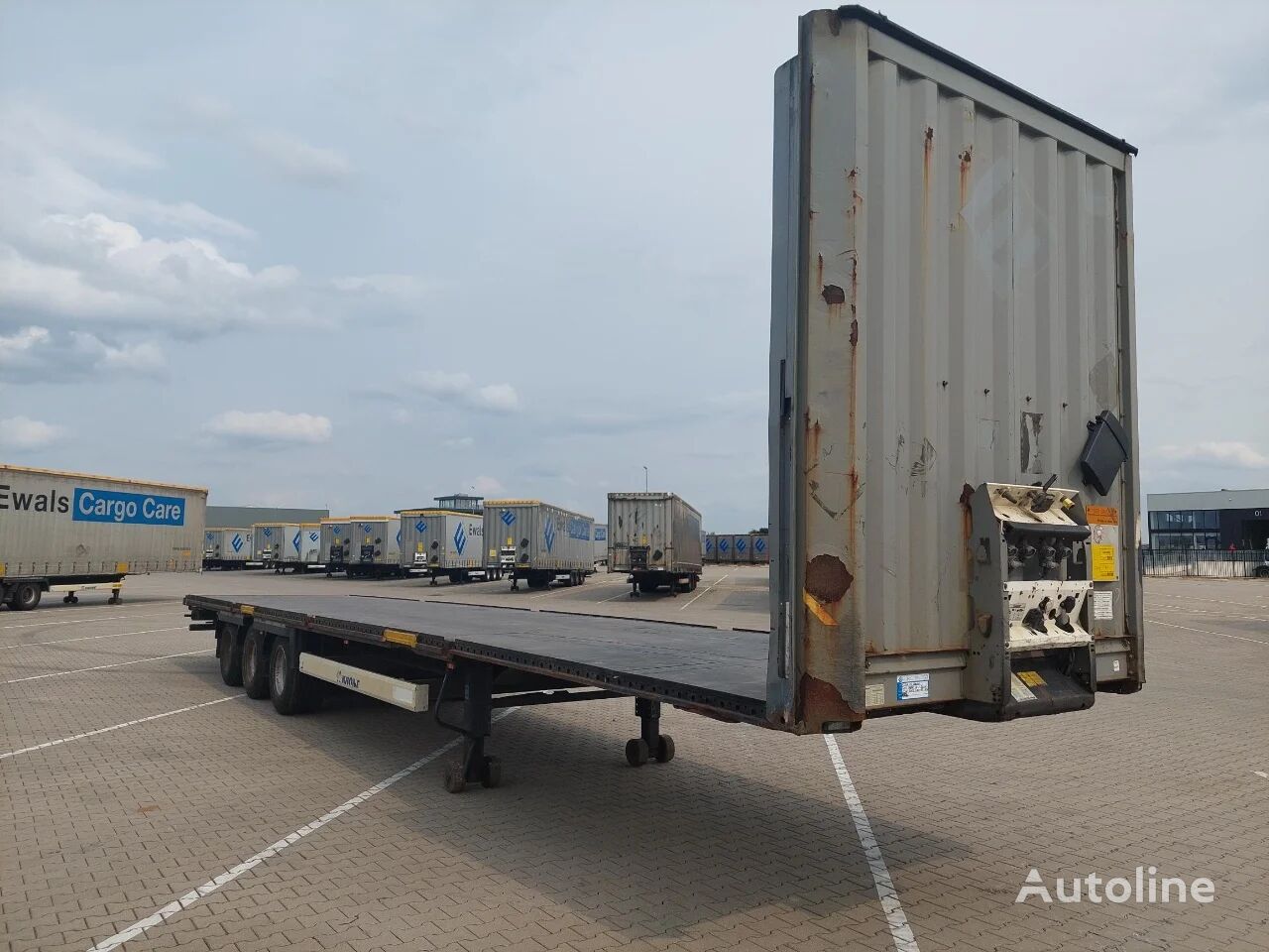 Krone 3x 2015 MEGA P400 HUCKEPACK FLAT platform semi-trailer