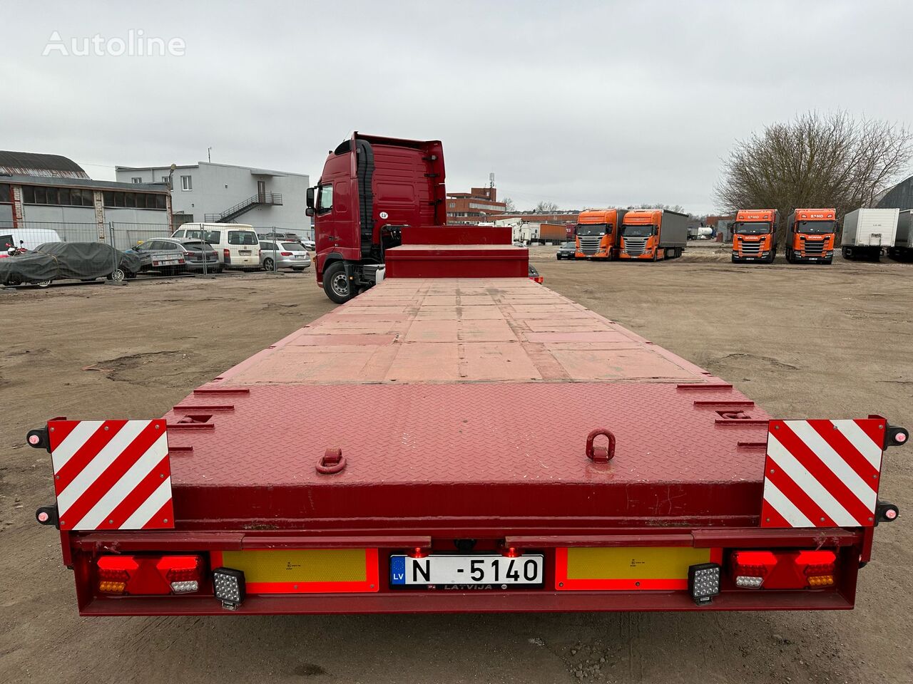 Krone SD platform semi-trailer