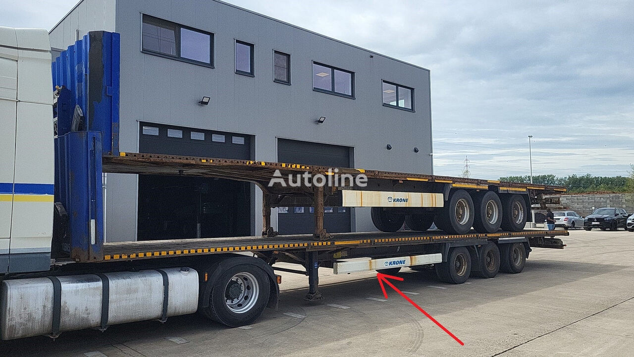 Krone SD (DRUM BRAKES / FREINS TAMBOURS / BPW / BELGIAN TRAILER) semirremolque plataforma