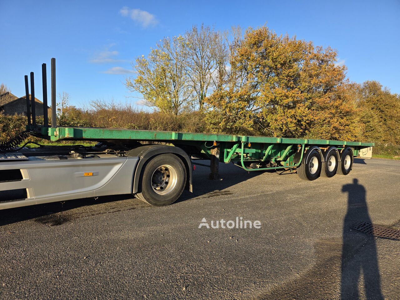 العربات نصف المقطورة عربة مقطورة مسطحة Robuste - Autoline