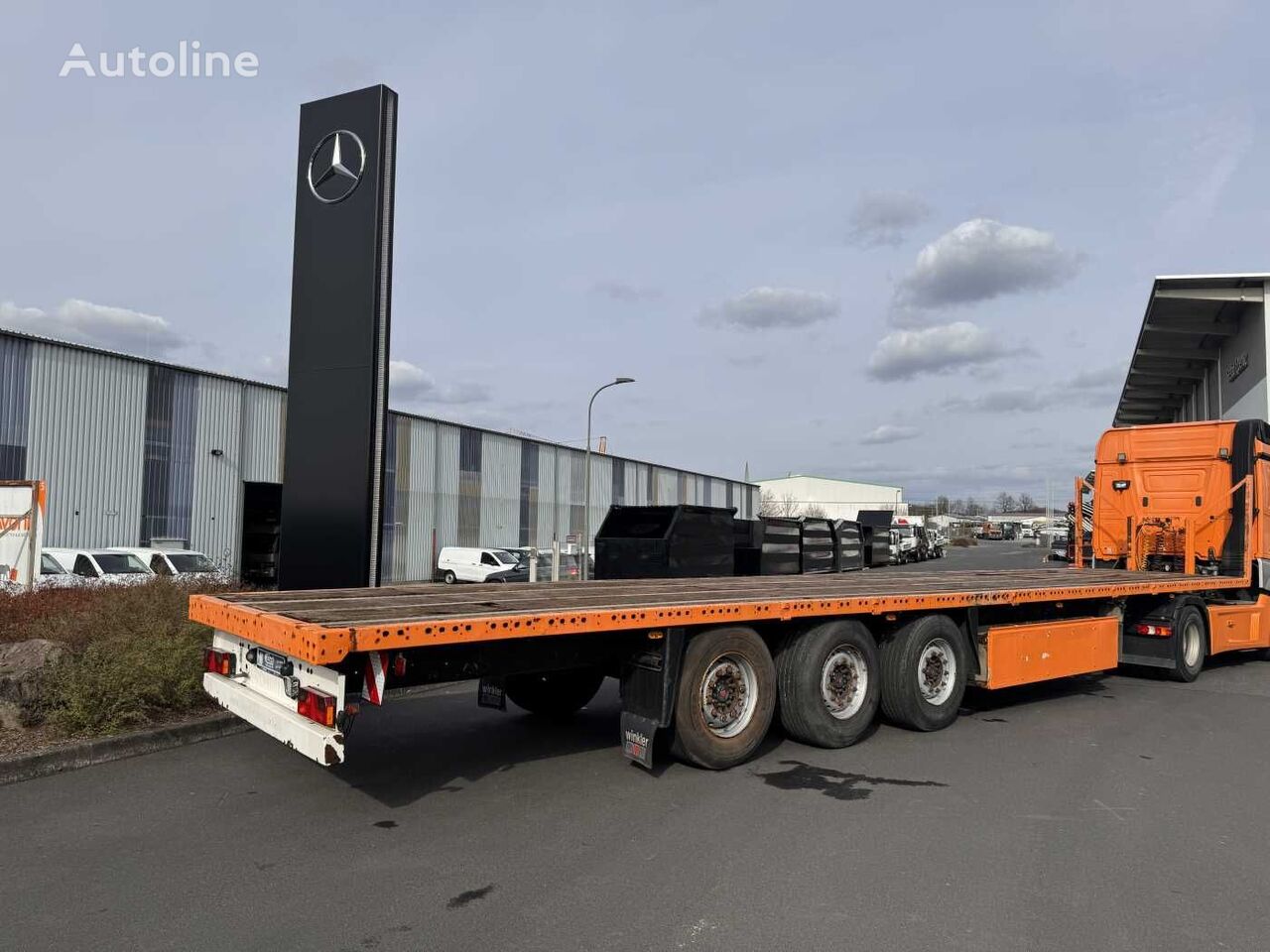 Schmitz Cargobull SO1 Plattform-Tieflader SAF-Achsen platform semi-trailer