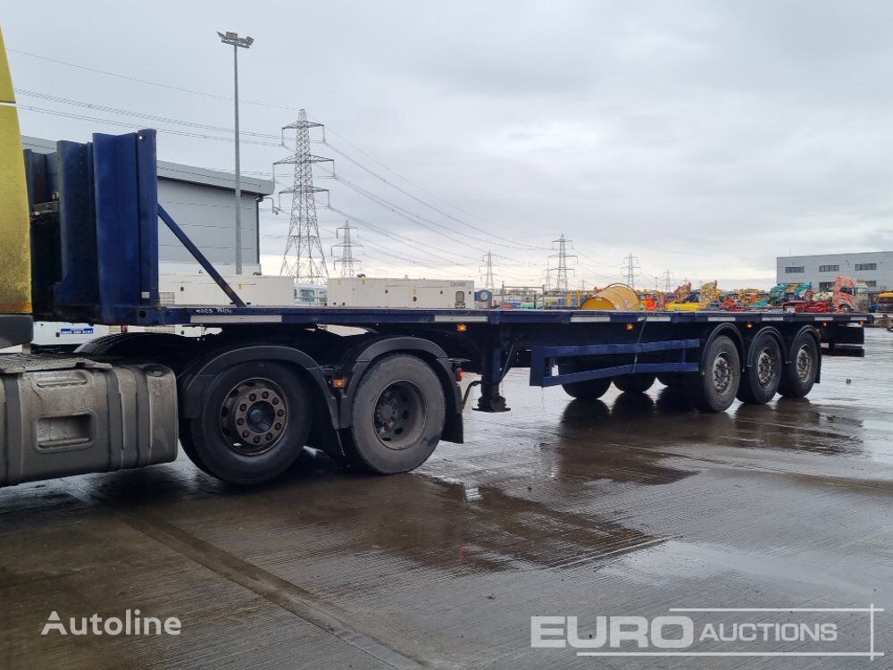 Tri Axle Flat Bed Trailer platform semi-trailer