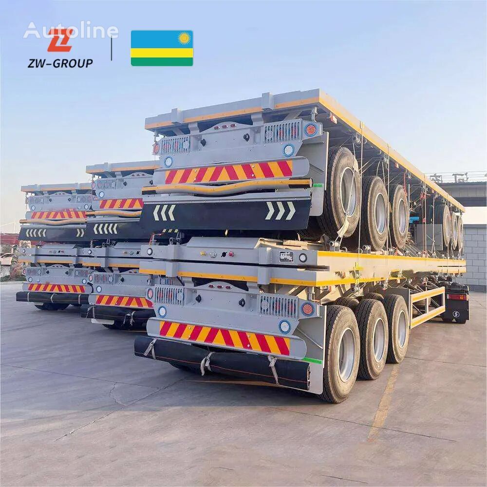 semirimorchio piattaforma ZW-Trailer  3 Axle 40Ft Flatbed Semi Trailer in Mali nuovo