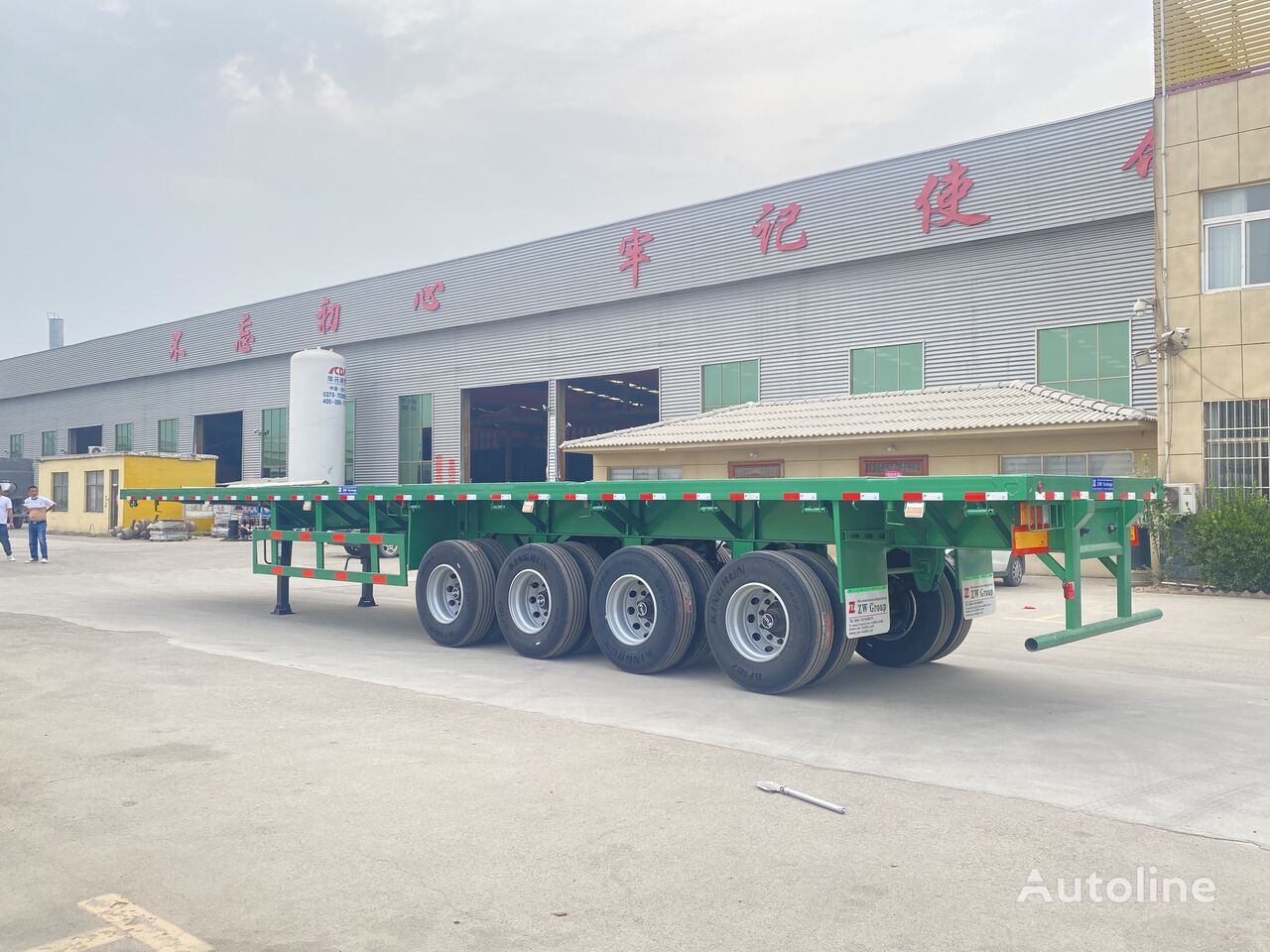 новый полуприцеп платформа ZW-Trailer 53 ft Flatbed Trailer 4 Axle Flat bed semi trailer for Zimbabwe