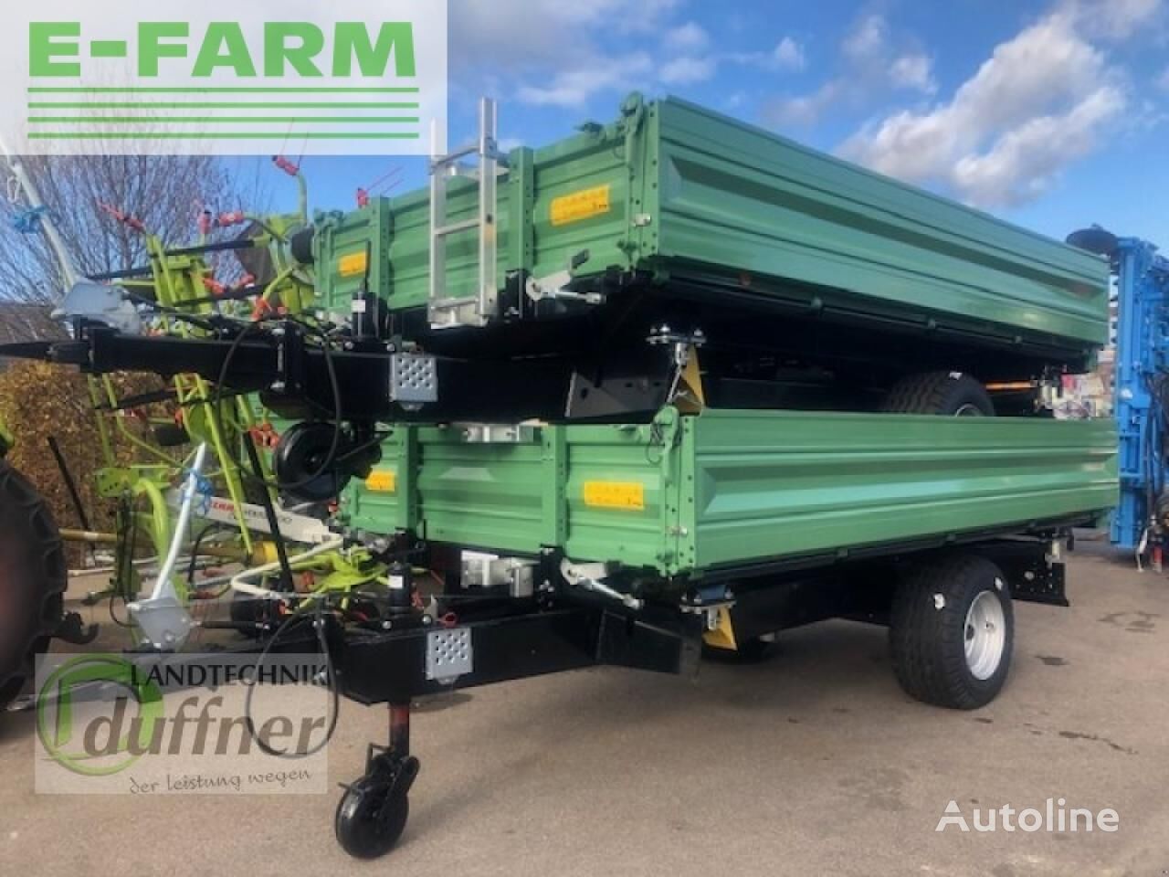 Brantner e 6040 platform trailer