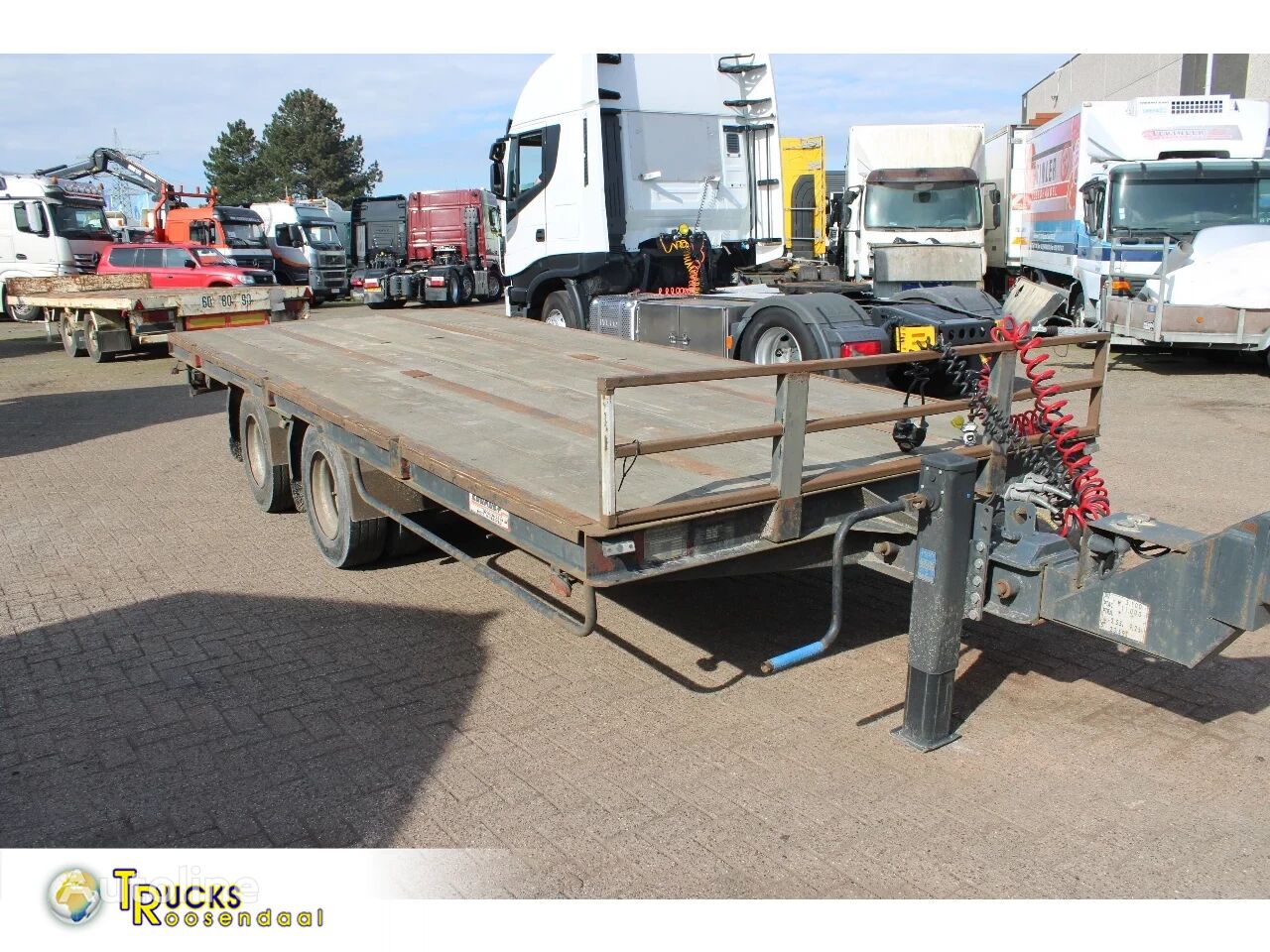 remorque plate-forme Castera 2x axle