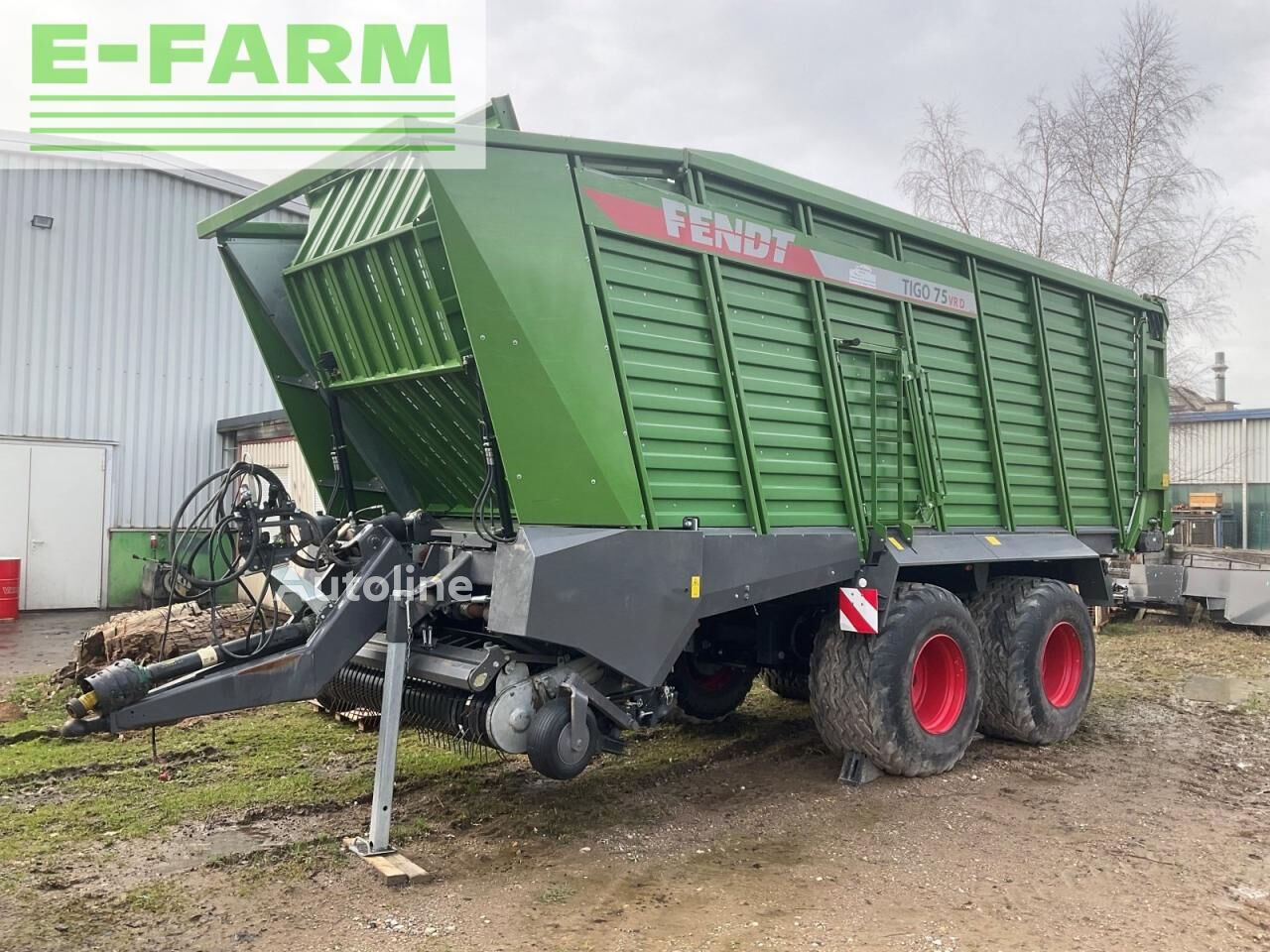 Fendt tigo 75 vr remolque plataforma