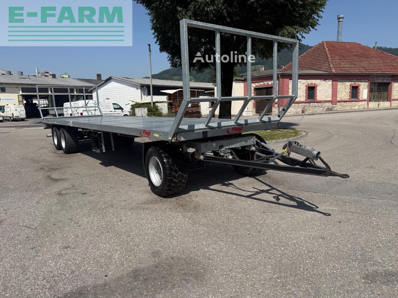 Remorque plate-forme Fliegl DPW 210 Ballentransporter - Autoline