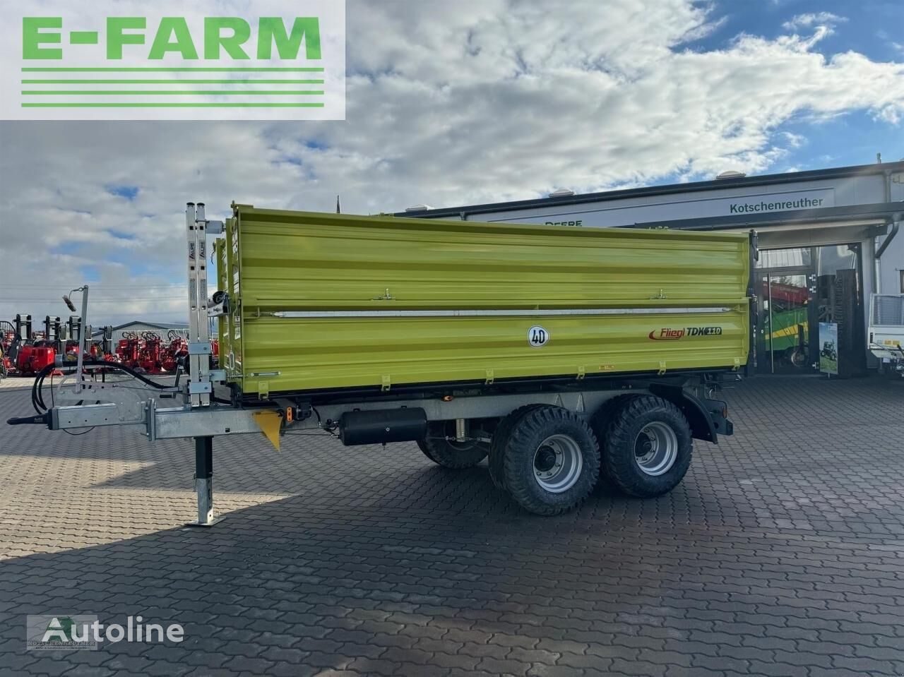 Fliegl tdk 110-88 platform trailer