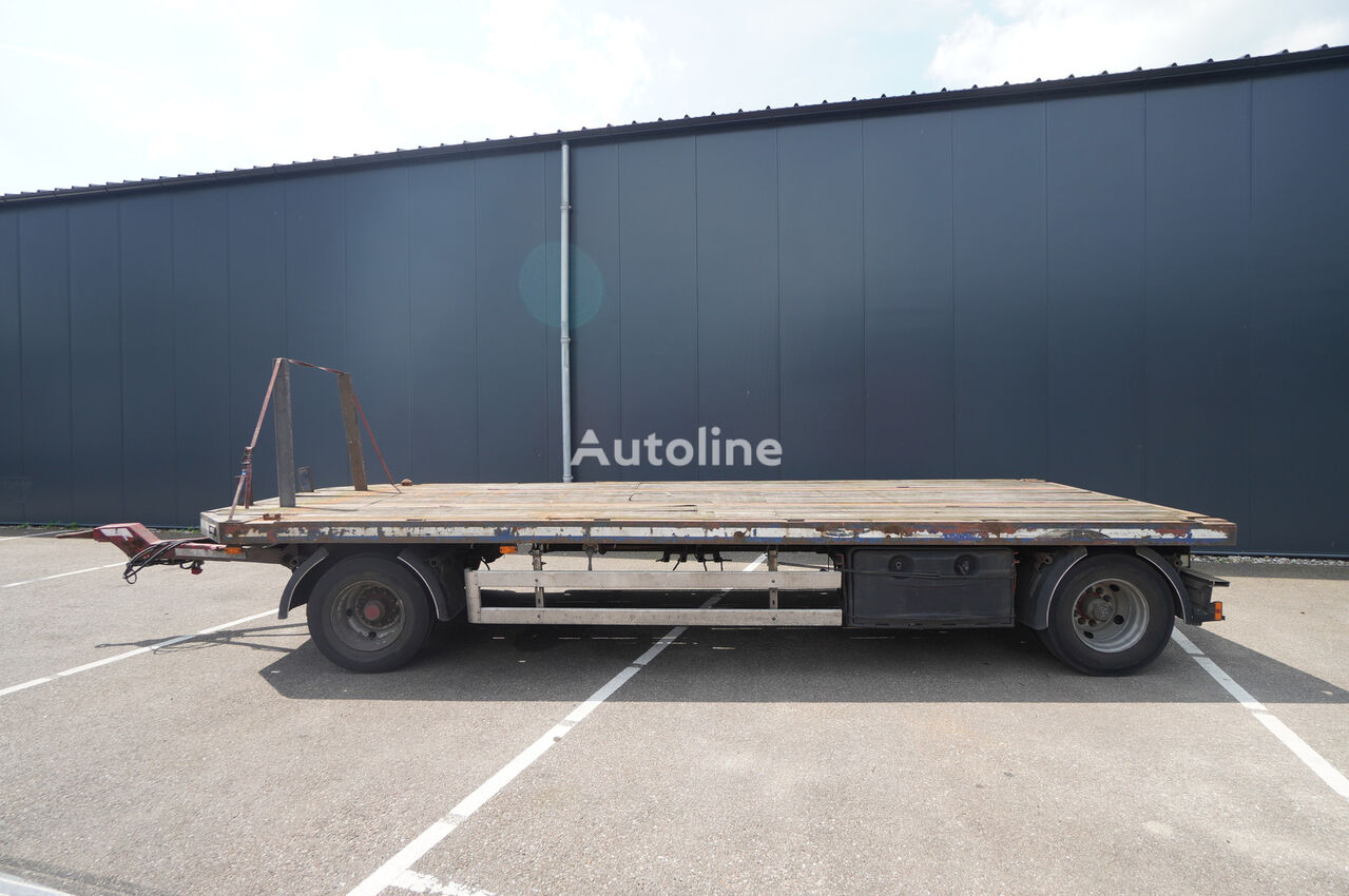 GS Meppel 2 AXLE FLATBED WITH TWIST LOCKS 20FT プラットフォームトレーラ