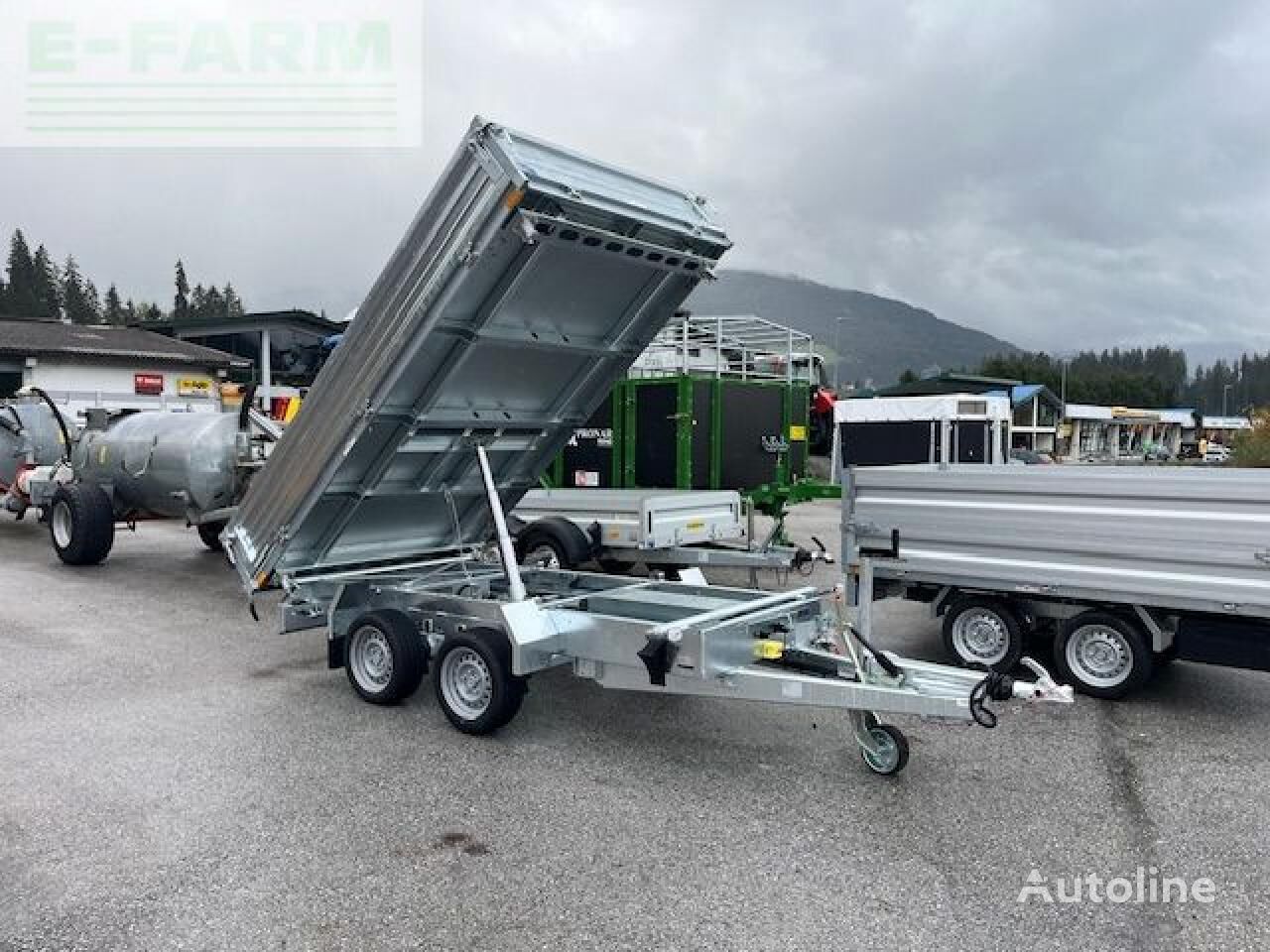 Humbaur dreiseitenkipper htk 3500.31 platform trailer