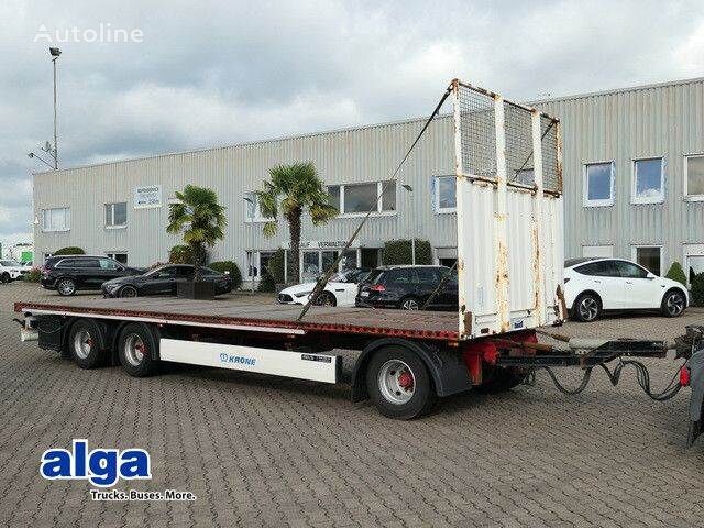 trailer platform Krone AD 27, 3-Achser, Plattform, Stroh, 27.000kg GG