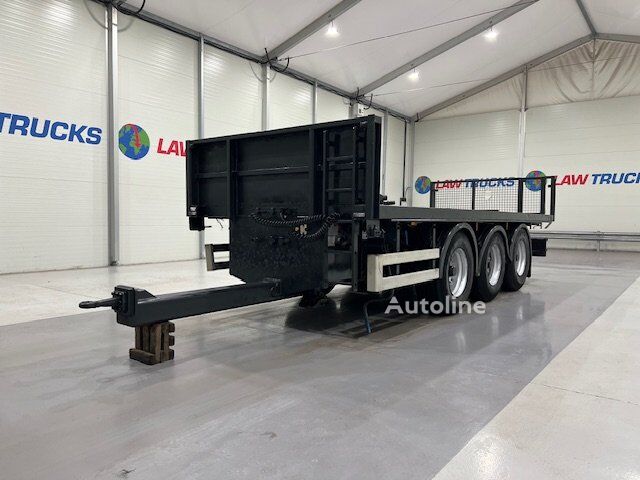 remorque plate-forme Montracon Tri Axle Flatbed Drawbar Trailer