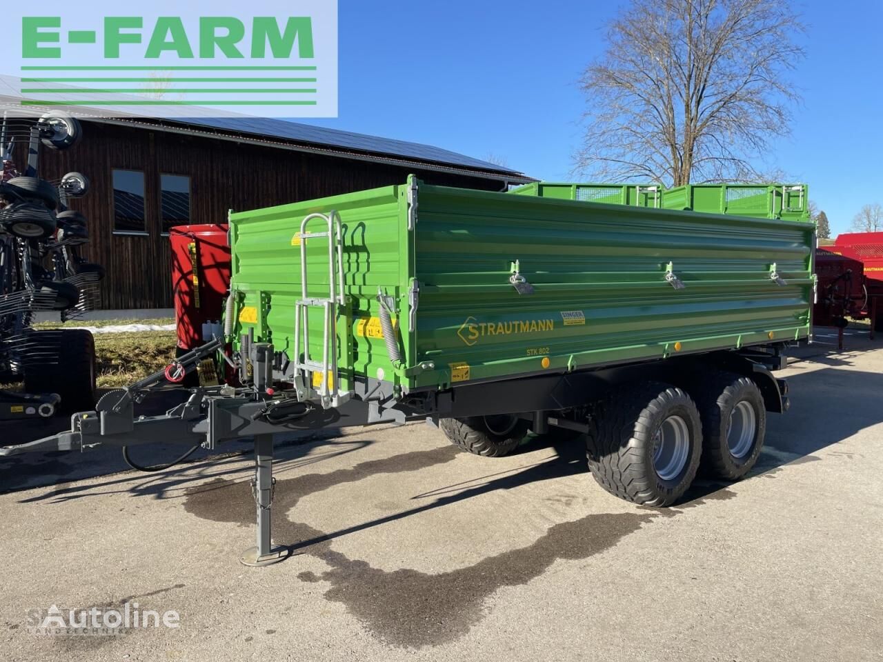 Strautmann stk 802 platform trailer