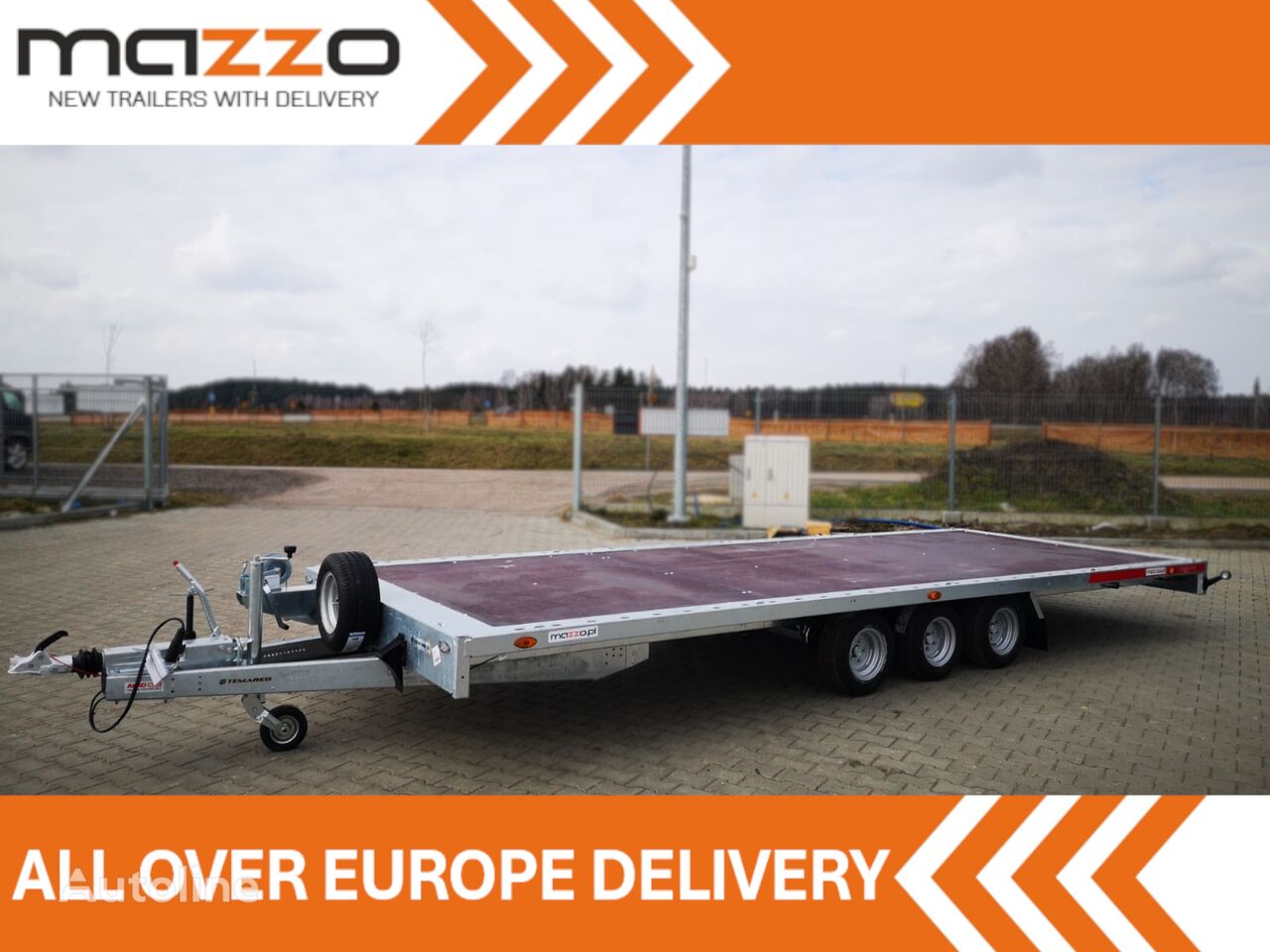 Nieuw Temared CARPLATFORM 5121/3 500x200cm 3500kg 3 axles PLATFORM platform trailer - Autoline