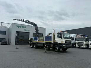 عربة مقطورة مسطحة DAF CF 85.430 8x4 + HIAB 600 E-9 HiPro &ndash; 9x hydraulisch &ndash; 26,5 meter