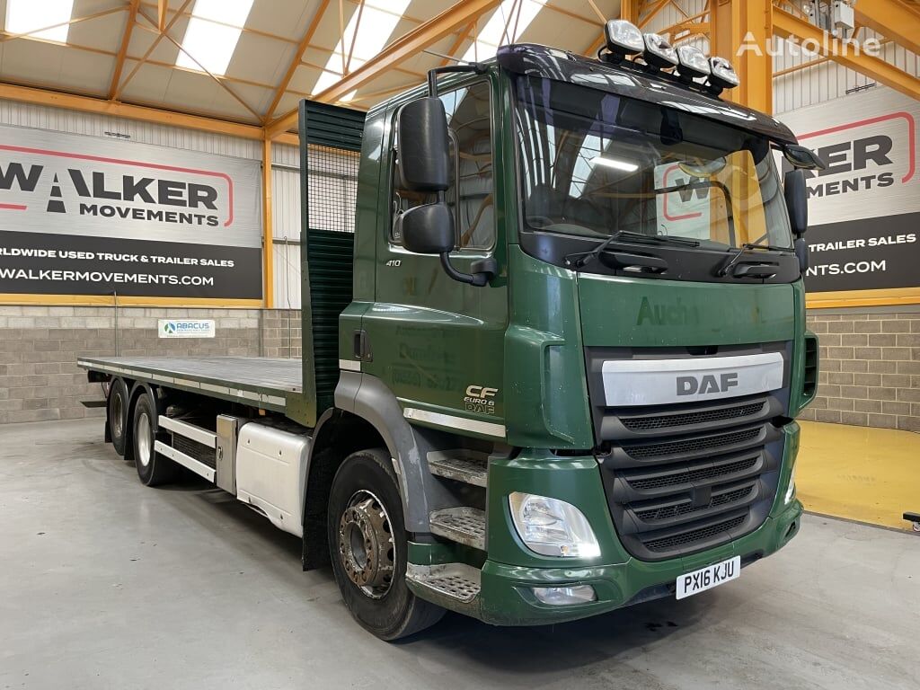 DAF CF410 *EURO 6*, 6X2 DRAWBAR SPEC FLATBED – 2016 – PX16 KJU plattform lastebil