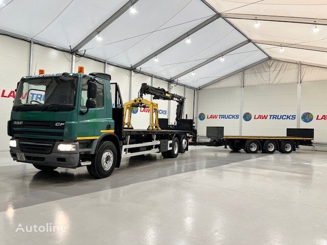 플랫폼 트럭 DAF CF75 310 + 플랫폼 트레일러