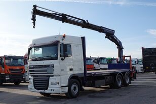 DAF XF 460 / 6x2 / SKRZYNIOWY 6.9 M + HDS PALFINGER PK 20002 / STERO nyitott platós teherautó