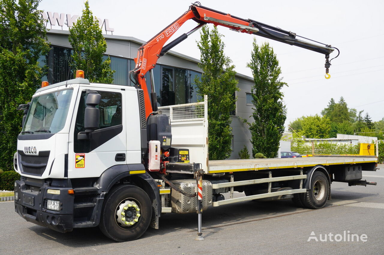 камион платформа IVECO Stralis 19t 310HP / E6 / Fassi crane / 20 pallets / length 8m