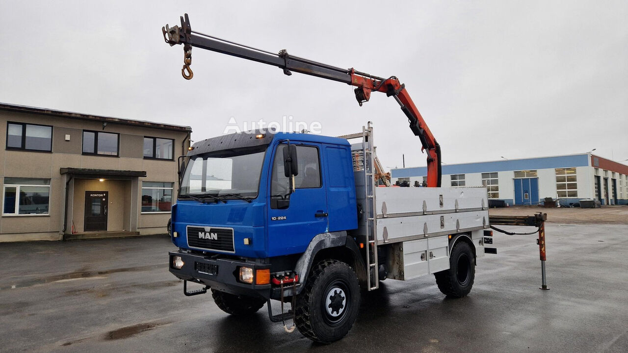 MAN 10.224 4X4 Palfinger PK7000 Basket vrachtwagen platte bak