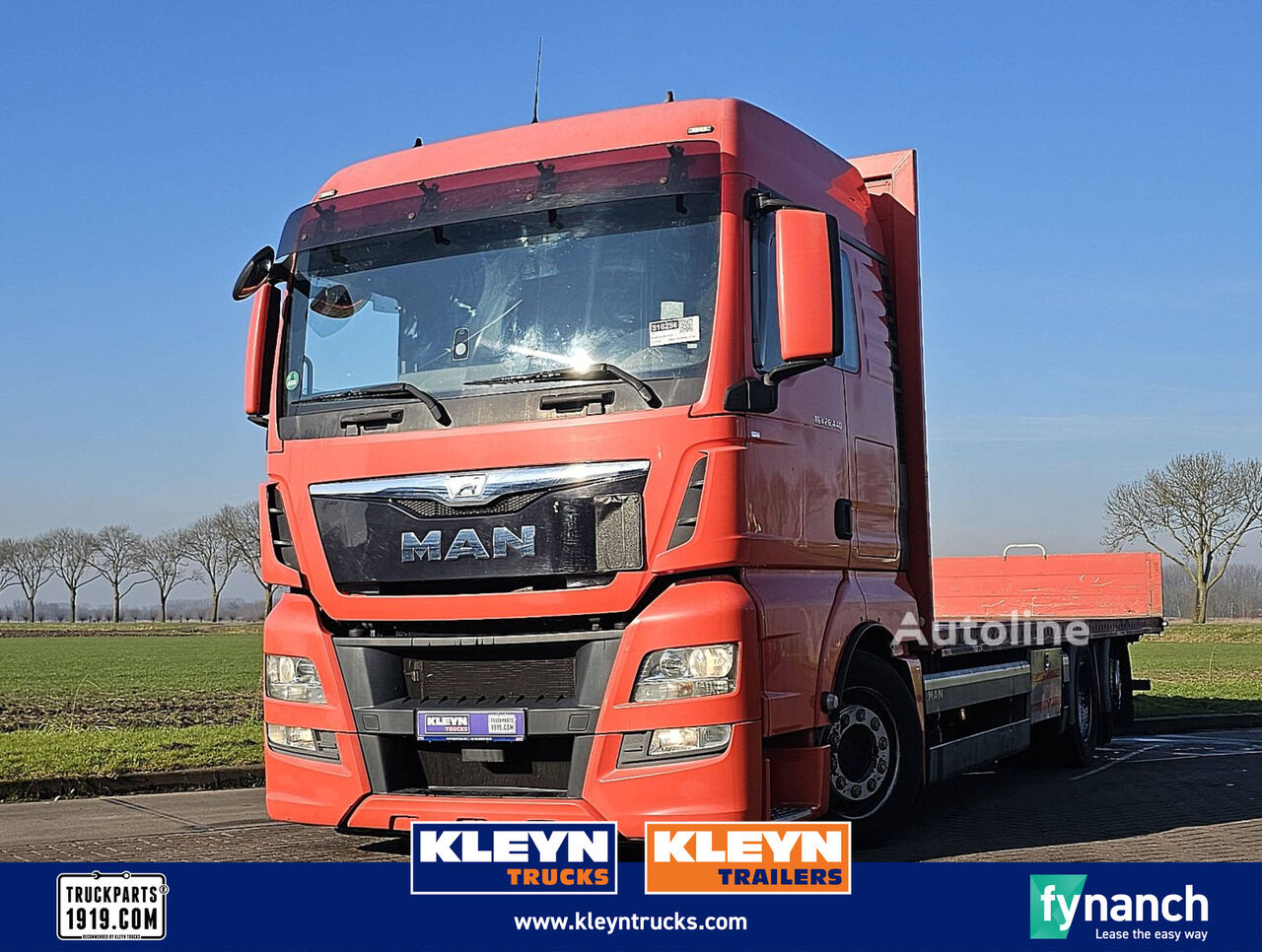 MAN 26.440 TGX XLX 6X2-4 INTARDER platform truck