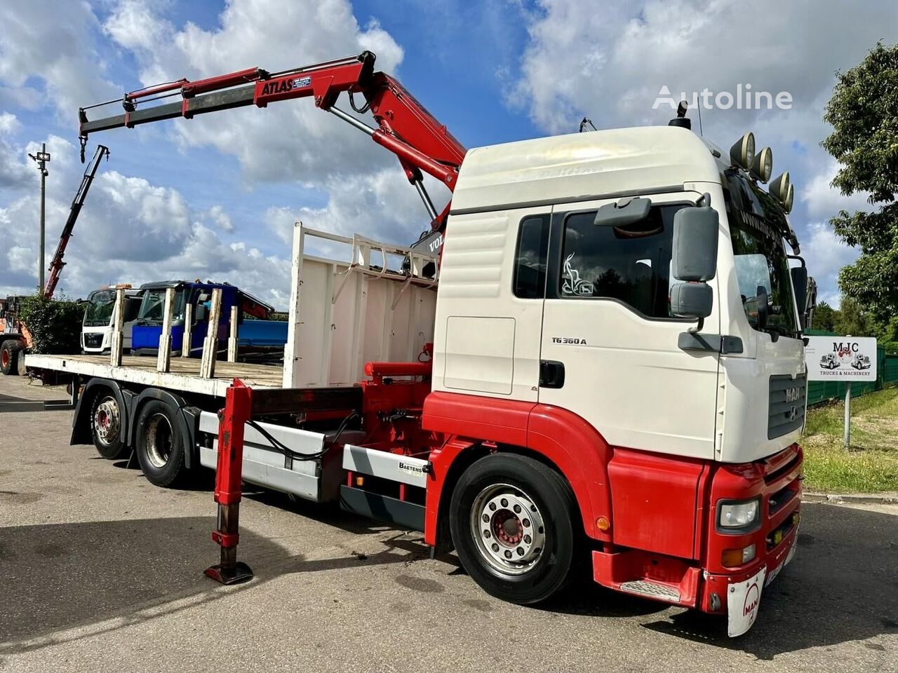 Satılık MAN TG 360 A 6x2 + CRANE ATLAS 100.1 A3 - PLATFORM 5m80 - E3 - LIFT- platform kamyon | Autoline TR MAN TG 360 A 6x2 + CRANE ATLAS 100.1 A3 - PLATFORM 5m80 - E3 - LIFT- platform kamyon - Autoline