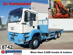 camion platformă MAN TGA 26.310 6X6 BB, Kran PALFINGER PK 23002 C
