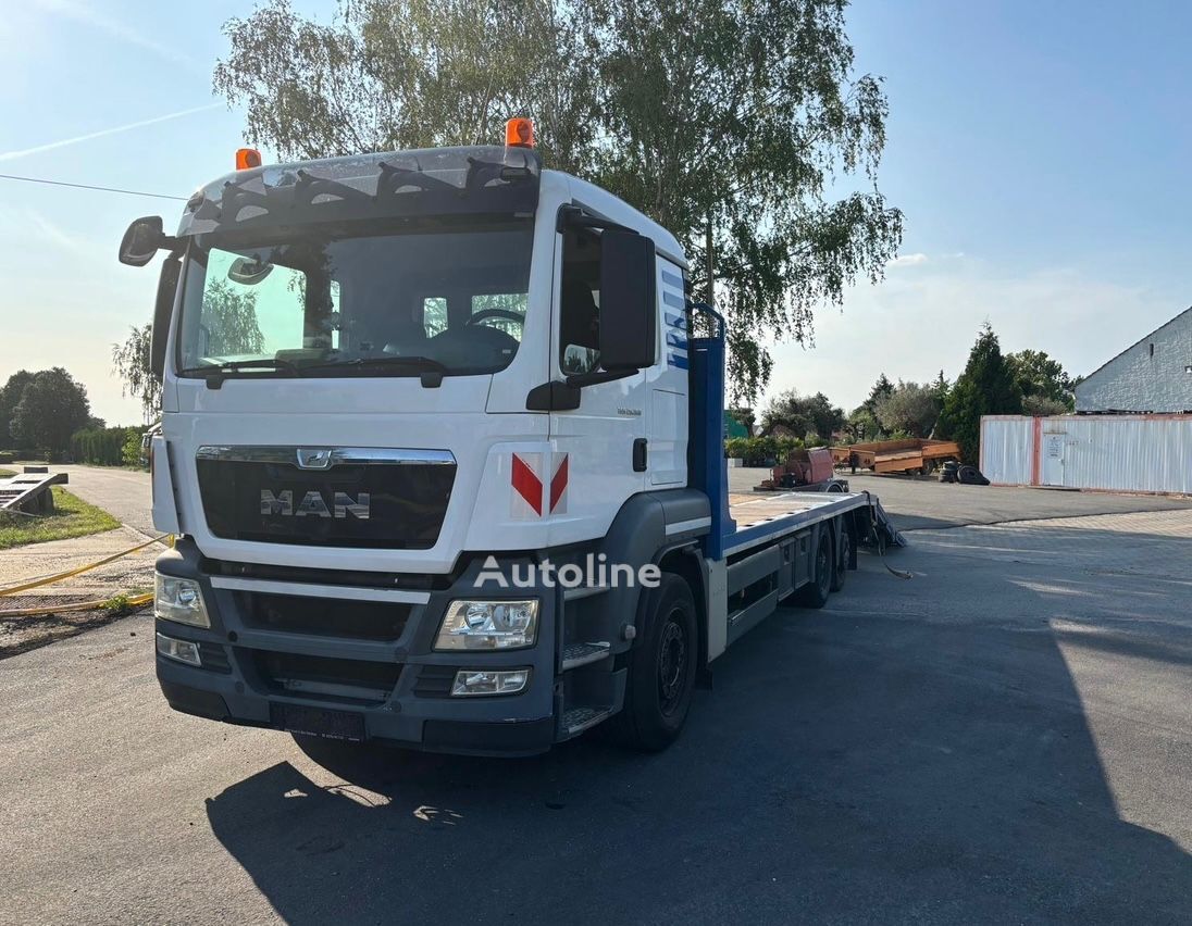 Купить грузовик платформу MAN TGS 26.360 machine / Autotransporter | Autoline GE Грузовик платформа MAN TGS 26.360 machine / Autotransporter - Autoline