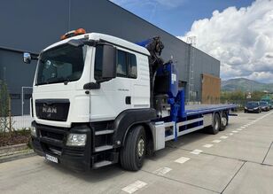 camion plate-forme MAN TGS 26.400 valník s hydraulickou rukou s diaľk.ovládaním