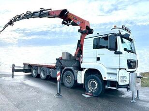 MAN TGS 35.440 8x4 PALFINGER PK 74002 (36m) FLY JIB vrachtwagen platte bak