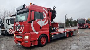 camion platformă MAN TGX 26.400 + HMF 6020, Euro 5