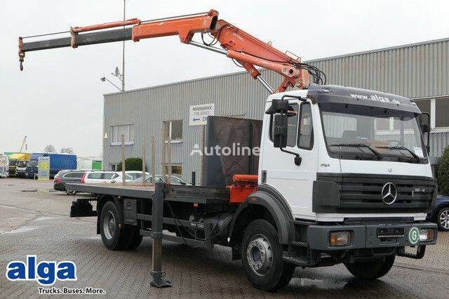 Mercedes-Benz 1824 L 4x2, Krant Atlas 100.17.3/2, 6.450mm lang kamion platforma