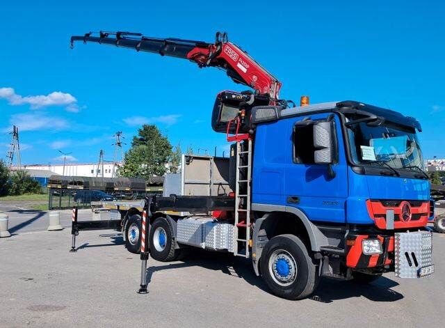 Mercedes-Benz 4x4x6 ACTROS 2648 FASSI 425 6x6 Kran CRANE nyitott platós teherautó