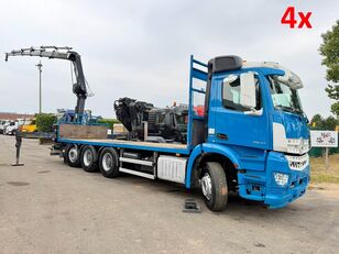 Mercedes-Benz AROCS 3240 8x4 + CRANE HIAB 166 E-5 - ROTATOR 5+6 F - RADIO - PL platforma kravas automa&scaron;īna