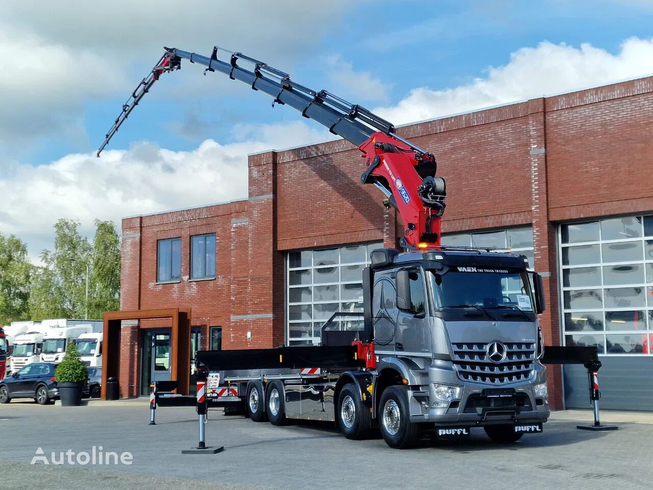 uudet Mercedes-Benz Arocs 3251 8x2*6 - NEW - HMF 9520-K RCS Crane + JIB FJ1400 + rem laituri kuorma-auto