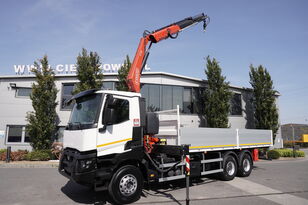 تریلی کفی Renault K380 E6 6×4 HDS Fassi F175A.0.22 / 19 pallets / 104 thousand km