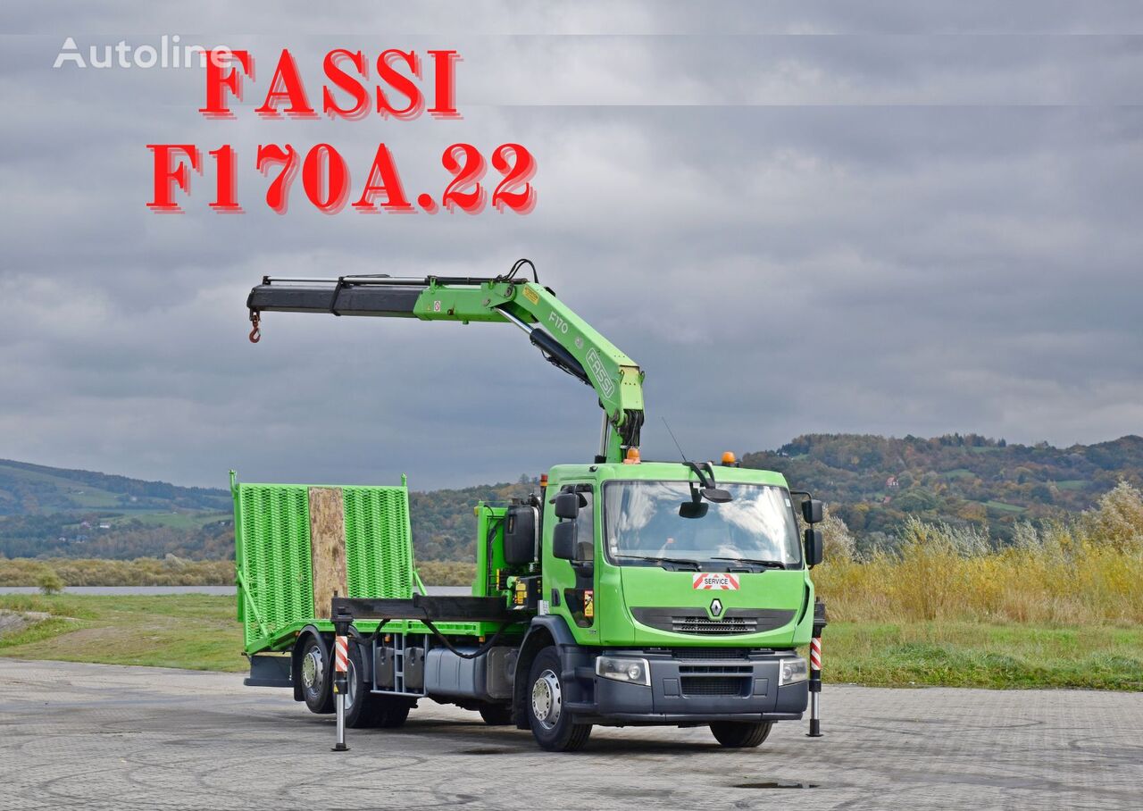 Renault PREMIUM 320 DXI * FASSI F170A.22 + FUNK platform truck